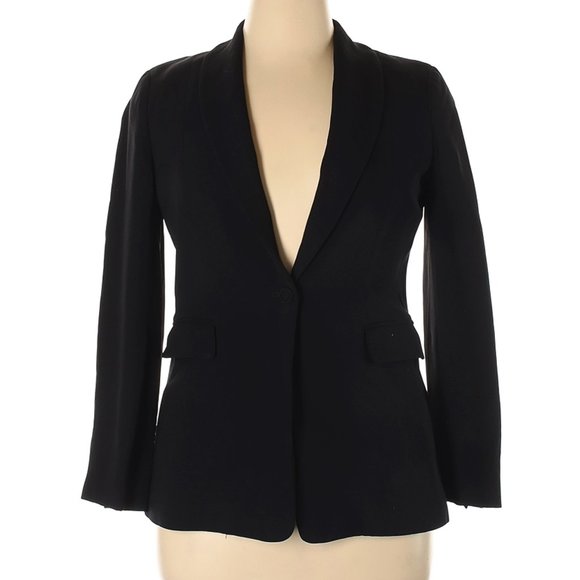 Agnona Blazer and Agnona dress Pants Black Suit 10